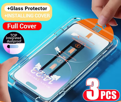 Ultimate Oleophobic Screen Protector – Dust-Free, Easy Install for iPhone Models