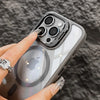 Magnetic Shockproof Phone Case with Stand & Glass Lens Protection – For iPhone 16/ 15/14/13/12/11 Pro Max Plus