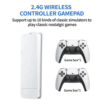 Retro Game Stick – 4K HD Mini Console with 20,000+ Games & Wireless Controllers