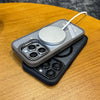 Magnetic Shockproof Phone Case with Stand & Glass Lens Protection – For iPhone 16/ 15/14/13/12/11 Pro Max Plus