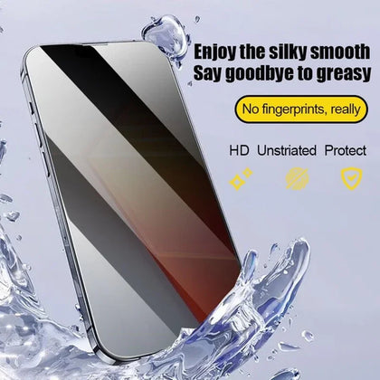 Premium Privacy Screen Protector – Oleophobic & Dust-Free for iPhone Models
