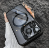 Magnetic Shockproof Phone Case with Stand & Glass Lens Protection – For iPhone 16/ 15/14/13/12/11 Pro Max Plus