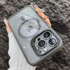 Magnetic Shockproof Phone Case with Stand & Glass Lens Protection – For iPhone 16/ 15/14/13/12/11 Pro Max Plus