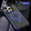 Magnetic Matte Translucent Shockproof Case – Compatible with MagSafe for iPhone 15/14/13/12/11 Pro Max Plus