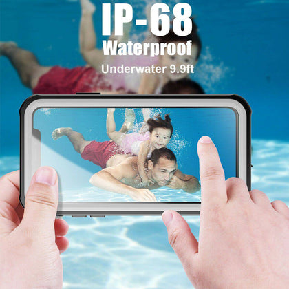 iPhone 11 / 11 Pro / 11 Pro Max Waterproof Case Heavy Duty Dirt / Shockproof Underwater Cover heavy Duty, Shockproof, With Strap - Place Wireless
