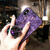 iPhone 8/6s/6/7+ Plus Luxury Diamond Crystal Marble Case Cover Bling Ring Holder