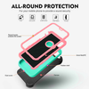 iPhone X/XS Case (Belt Clip fit Otterbox Defender) Heavy Duty Rugged Multi Layer Hybrid Protective Shockproof Cover with Belt Clip [Compatible for Apple iphone X/XS] 5.8 inch (AQUA MINT & PINK)