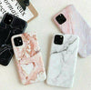 Case For iPhone 11  - Hard TPU Rubber Case Cover Marble Pattern Stone, Model - For iPhone 11 (6.1")