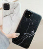 Case iPhone 11 Pro Max - Hard TPU Rubber Case Cover Marble Pattern Stone, Model - For iPhone 11 Pro Max (6.5")