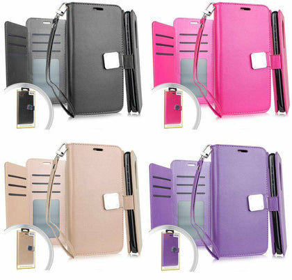 LG K40 / LG X4 / LG Harmony 3 - Leather Multi Card Wallet Case Diary Pouch Cover - Place Wireless