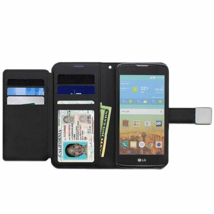 LG K40 / LG X4 / LG Harmony 3 - Leather Multi Card Wallet Case Diary Pouch Cover - Place Wireless