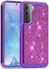 Samsung Galaxy S21 5G / S21 Ultra - Hard Hybrid Armor Shiny Glitter Bling Case