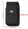 Samsung Galaxy Note20 Ultra -Black Leather Vertical Holster Pouch Belt Clip Case