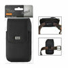 Samsung Galaxy Note20 Ultra -Black Leather Vertical Holster Pouch Belt Clip Case