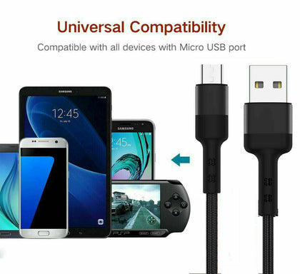 Nylon 6FT USB C Type-C Cable Fast Charger Type C Data Sync Charging Cable Cord - Place Wireless