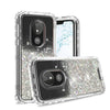 For Moto G7 Power Supra Optimo Maxx Liquid Glitter Shockproof Clear Case Cover