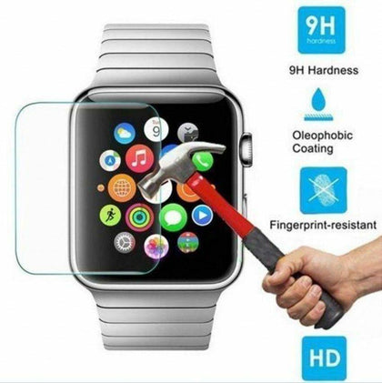 2-PACK Premium Tempered Glass Screen Film Protector For Apple Watch 42mm / 38mm - Place Wireless
