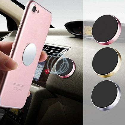 2-Pack Magnetic Universal Car Mount Holder For Cell Phone Samsung Galaxy iPhone - Place Wireless