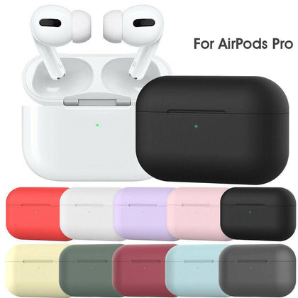 For Apple Airpods Pro Premium Silicone Case Cover Protective Skin New Upgrade - Place Wireless