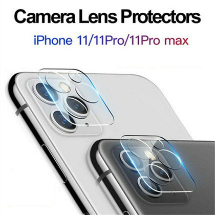 For iPhone 12 11 Pro Max FULL COVER Tempered Glass Camera Lens Screen Protector - Place Wireless