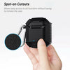 For Apple AirPods 2 Charging Silicone Shockproof Accessories Keychain Case Cover