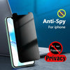 For iPhone 11 12 Pro Max Mini Full Cover Privacy Anti-Spy Glass Screen Protector