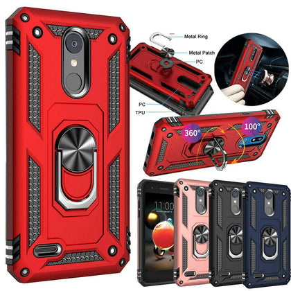 For LG Aristo 3, Aristo 2,Risio 3, Phoenix 4,Tribute Dynasty, Tribute Empire, Zone 4, Rebel 3, Rebel 4, Fortune 2, LG V3 2018Hybrid Armor Shockproof Hard Case Phone Cover - Place Wireless