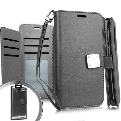 For LG K30, LG Harmony 2, LG Phoenix Plus, LG Premier Pro LTE, LG L413 LG K10/K10+/K10α 2018, LG Xpression Plus Premium Flip Out Pocket Wallet Case Pouch Phone Cover Accessory - Place Wireless