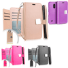 For LG K30, LG Harmony 2, LG Phoenix Plus, LG Premier Pro LTE, LG L413 LG K10/K10+/K10α 2018, LG Xpression Plus Premium Flip Out Pocket Wallet Case Pouch Phone Cover Accessory