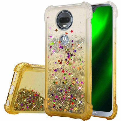 Moto G7 Power, Moto G7 Supra Moto G7 Optimo Max Liquid Glitter TPU Quicksand Hard Case Phone Cover - Place Wireless