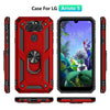 For LG Aristo 5/K31 Phone Case, Ring Kickstand Cover+Tempered Glass Protector