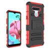 For LG Stylo 5/ 6 Phone Case, Belt clip Kickstand Cover + Screen Protector