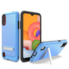 For Samsung Galaxy A01 Phone Case, Slim Kickstand Cover+Tempered Glass Protector