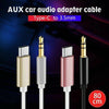 Type C Audio Cable USB Type-C Male To 3.5mm Jack Male Car AUX Audio Adapter
