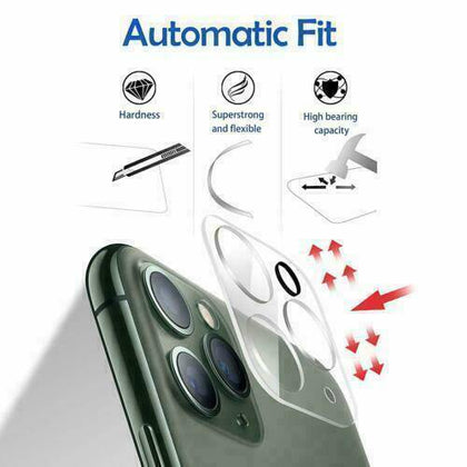 For iPhone 12 Pro Max FULL COVER Tempered Glass Camera Lens Screen Protector - Place Wireless