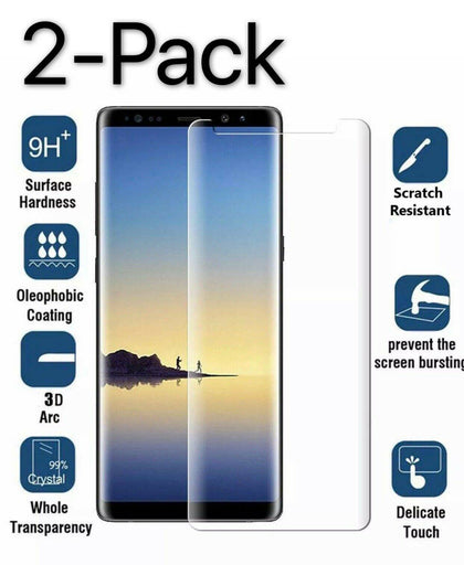 For Samsung Galaxy S9, S9+, S8 +, Note 8, Note 9, S8, S7, S7 Edge Screen Protector Tempered Glass - Place Wireless