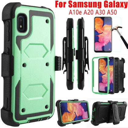 For Samsung Galaxy A10e A20 A50 Shockproof Rugged Case Armor Clip Holster Cover - Place Wireless