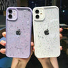 GLITTER Clear Cute Bling Phone Case iPhone 12/11 Pro Max, XR/XS Max,8 Plus Cover