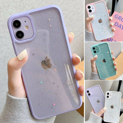 SHOCKPROOF STAR Bling Glitter Case iPhone 12 /11Pro Max,XR/XS MAX,7/8 Plus Cover - Place Wireless