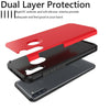 For Samsung Galaxy A11 A21 Shockproof Case Cover,Tempered Glass Screen Protector