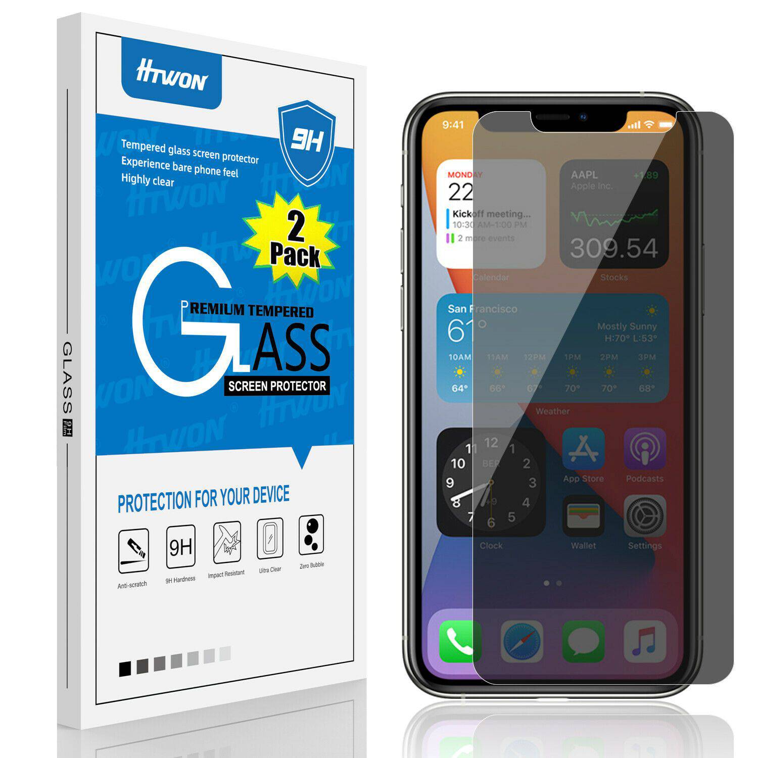For iPhone 11 12 Pro Max Mini Privacy Anti-Spy Tempered Glass Screen  Protector