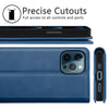 For iPhone 12 Pro Max/12/Pro/12 Mini Case Leather Card Wallet Holder Stand Cover