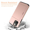 For iPhone 12/Pro Max 5G/Mini/11 Hybrid Case With Card Wallet Holder Slot Cover