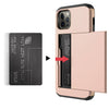 For iPhone 12/Pro Max 5G/Mini/11 Hybrid Case With Card Wallet Holder Slot Cover