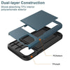 For iPhone 12/Pro Max 5G/Mini/11 Hybrid Case With Card Wallet Holder Slot Cover