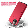 For iPhone 12/Pro Max 5G/Mini/11 Hybrid Case With Card Wallet Holder Slot Cover