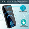 For iPhone 12/Pro Max/Mini Waterproof Clear Case With Built-in Screen Protector