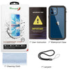 For iPhone 12/Pro Max/Mini Waterproof Clear Case With Built-in Screen Protector