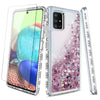 For Samsung Galaxy A71 5G,A51 5G Case Liquid Glitter Cute Cover+Screen Protector