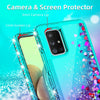 For Samsung Galaxy A71 5G,A51 5G Case Liquid Glitter Cute Cover+Screen Protector